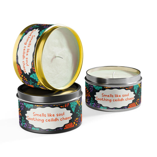 Smells like soul Soothing ceilidh chaos-Tin Candle- Summer edition