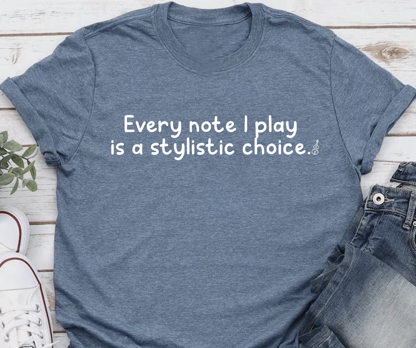 Every note I play is a stylistic choice BELLA+CANVAS