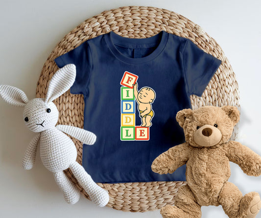 Building Blocks -Kids Tshirt - Fiddle Bling