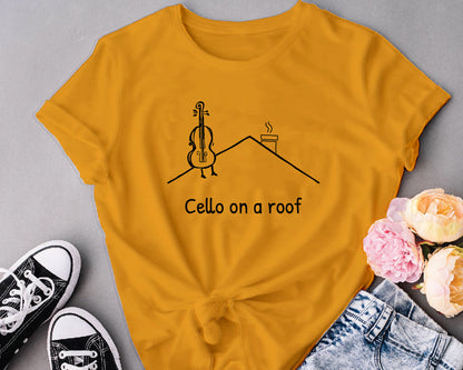Cello on a roof