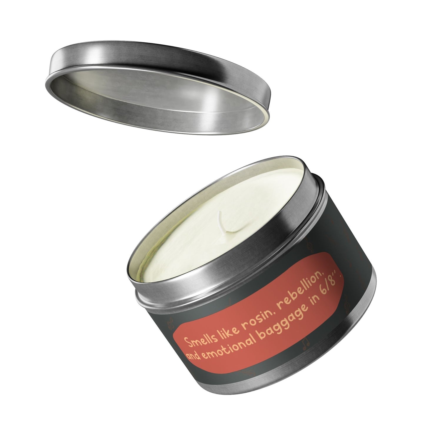 Smells like rosin, rebellion, and emotional baggage in 6/8" -Tin Candle