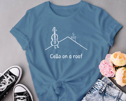 Cello on a roof