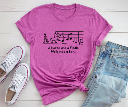 A Horse and a Fiddle Walk into a Bar.. BELLA+CANVAS
