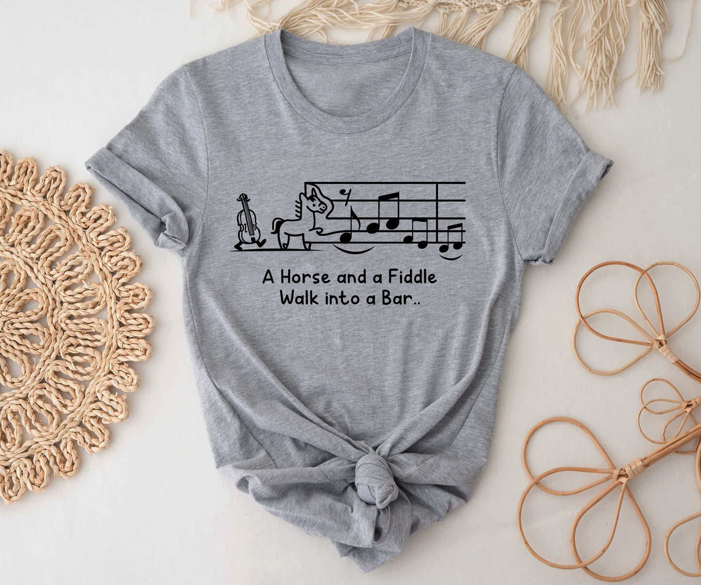 A Horse and a Fiddle Walk into a Bar.. BELLA+CANVAS