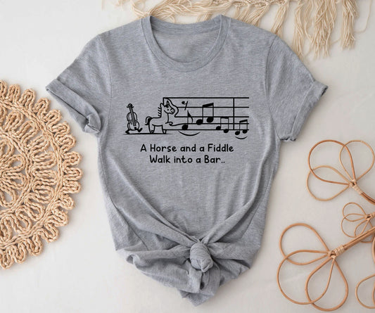 A Horse and a Fiddle Walk into a Bar.. BELLA+CANVAS
