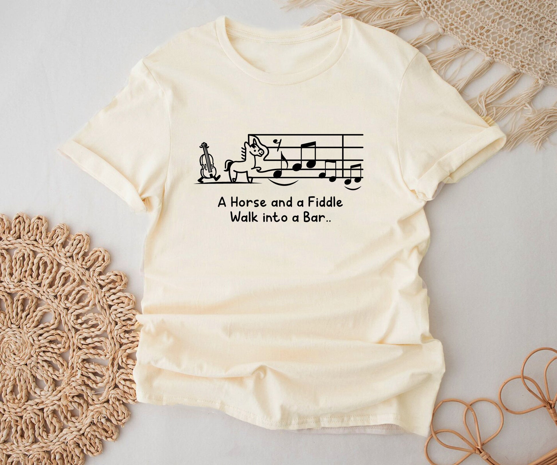 A Horse and a Fiddle Walk into a Bar.. BELLA+CANVAS