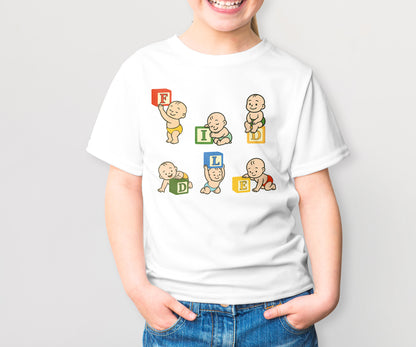 Baby Blocks 2-Kids Tshirt