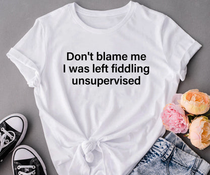 Don't blame me  I was left fiddling