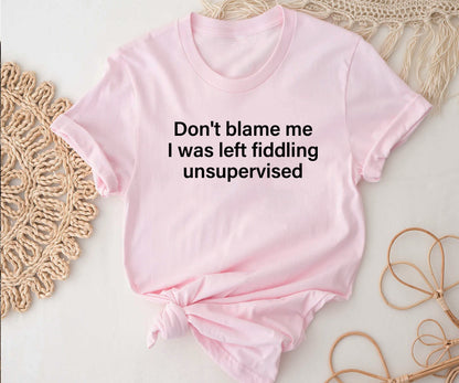 Donot blame me i was left fiddling