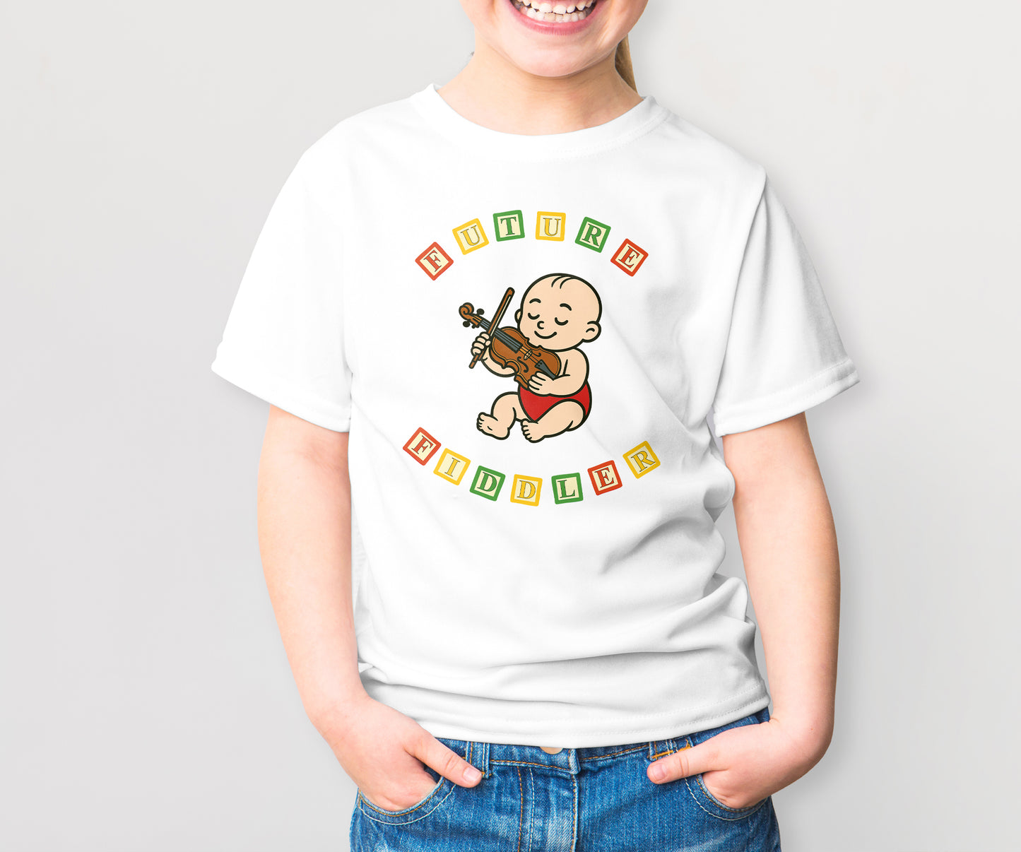 Future fiddler 3-Kids Tshirt