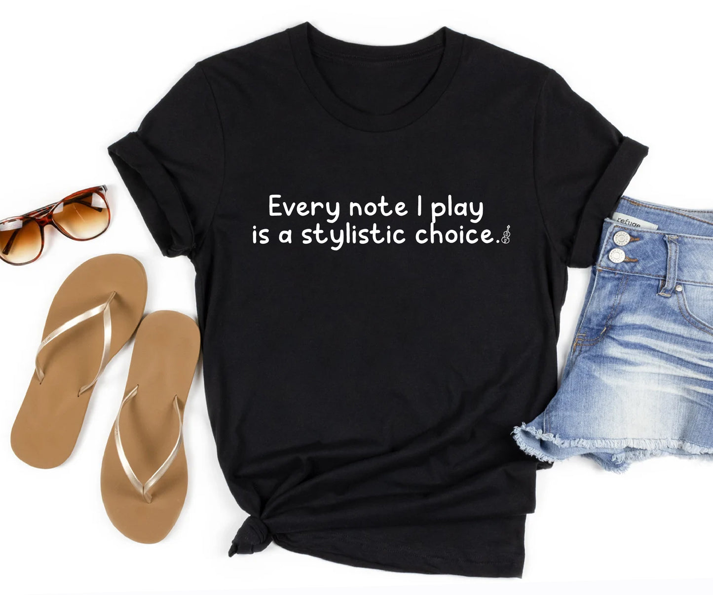 Every note I play is a stylistic choice BELLA+CANVAS