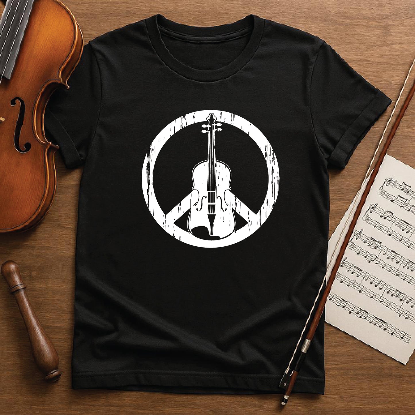 Fiddle with peace sign