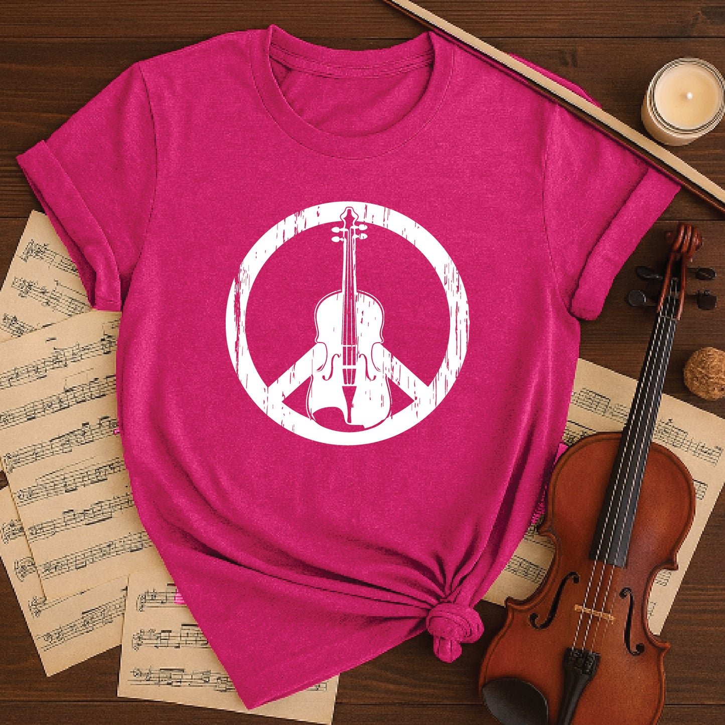Fiddle with peace sign