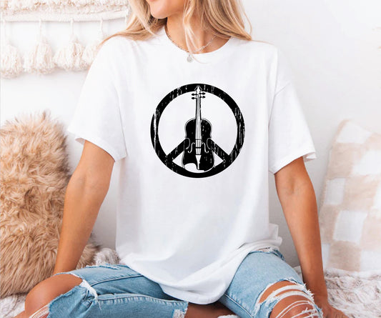 Fiddle with peace sign