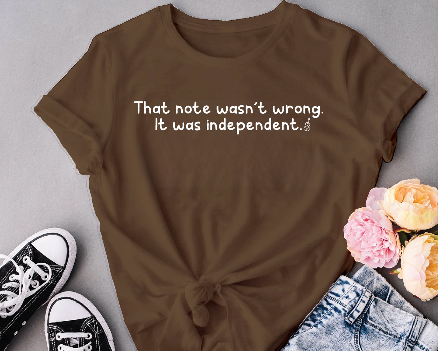 That note wasn't wrong it was independent
