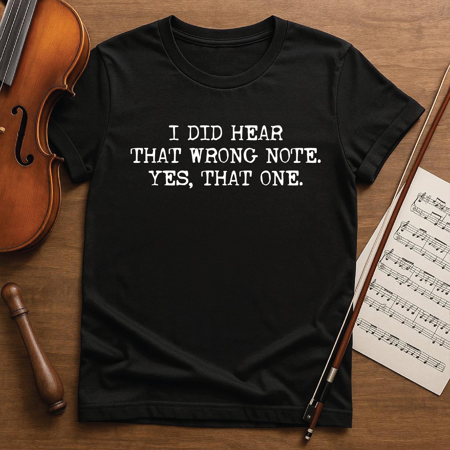 I did hear that wrong note. Yes, that one