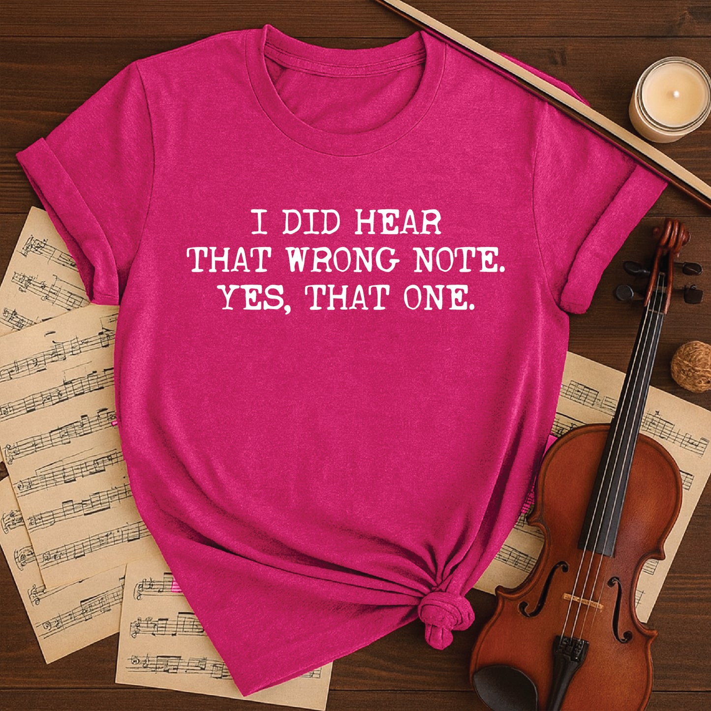 I did hear that wrong note. Yes, that one