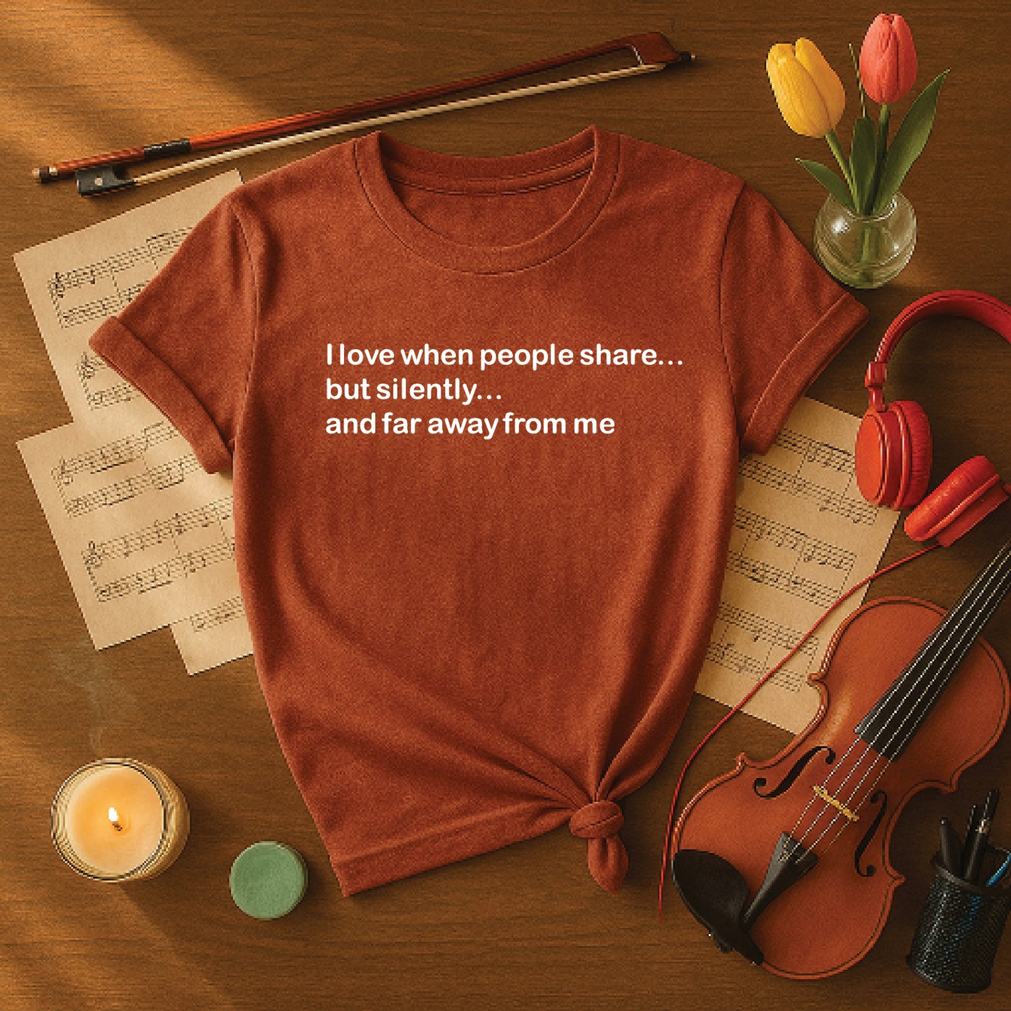 I love when people share but silently