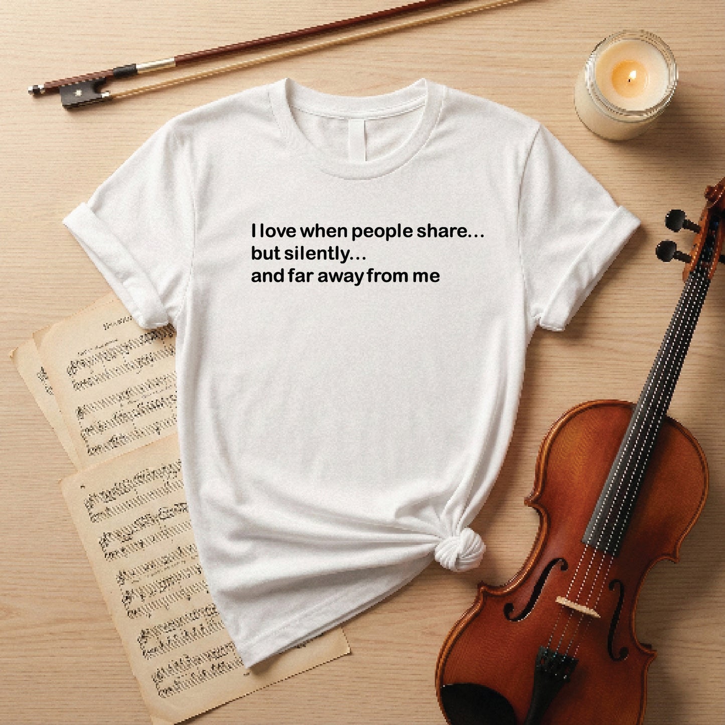 I love when people share but silently