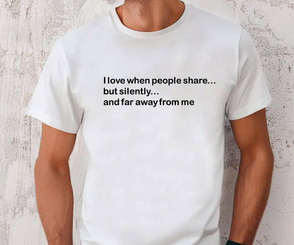 I love when people share but silently