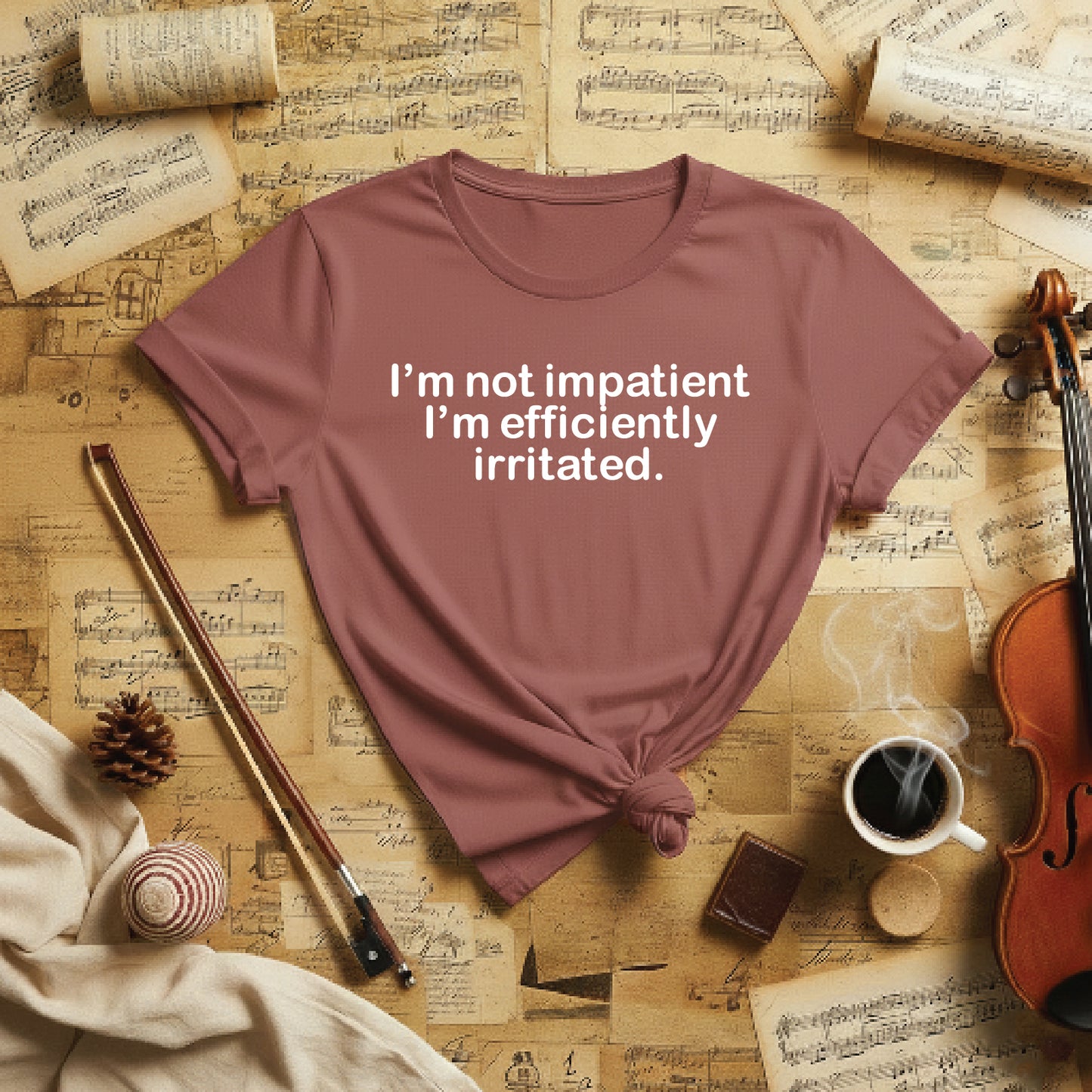 I'm not impatient I'm efficiently irritated