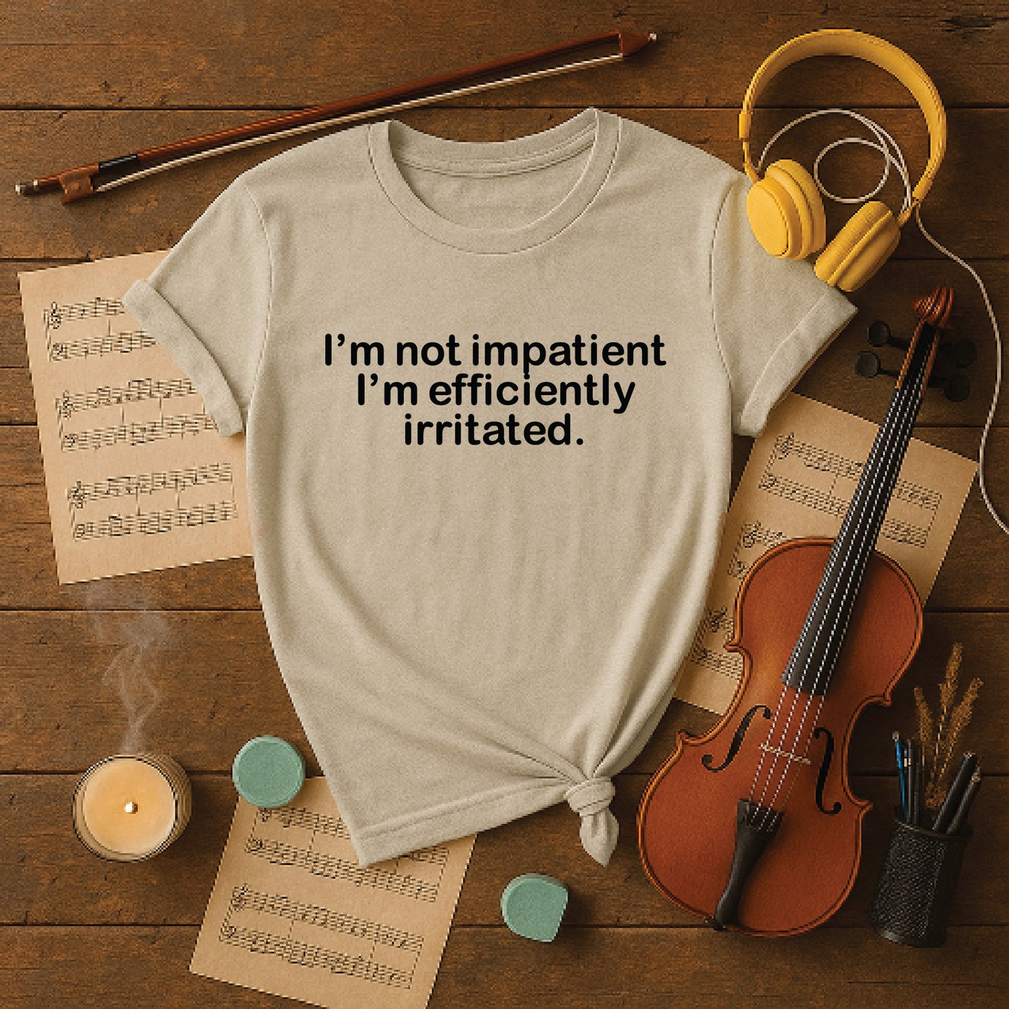 I'm not impatient I'm efficiently irritated