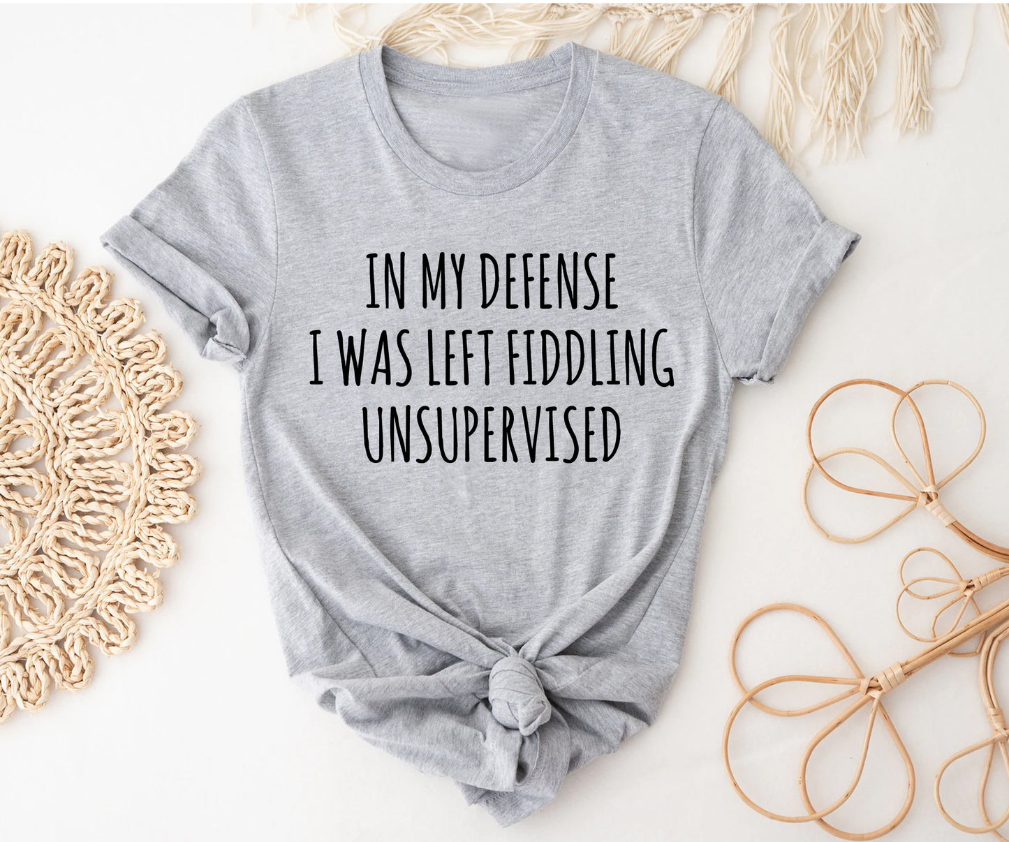 In my defense i was left fiddling