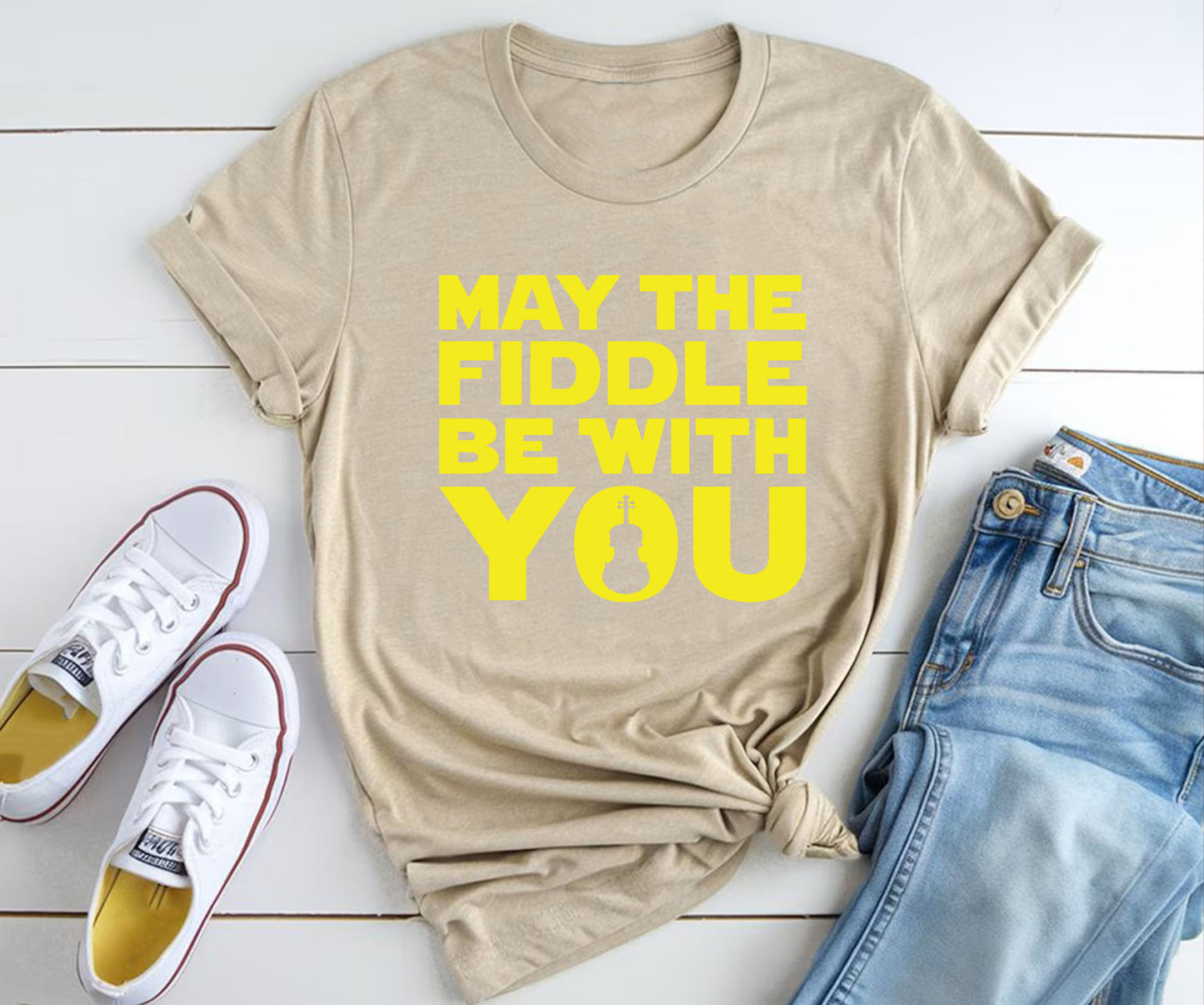 May the fiddle be with you BELLA+CANVAS
