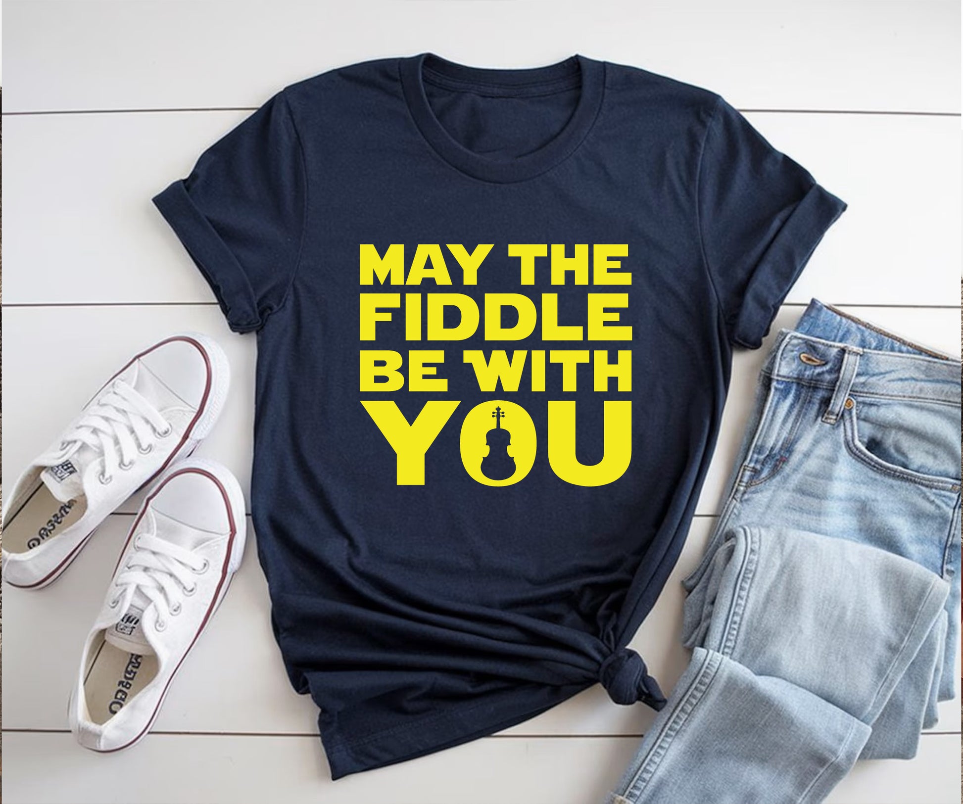 May the fiddle be with you BELLA+CANVAS