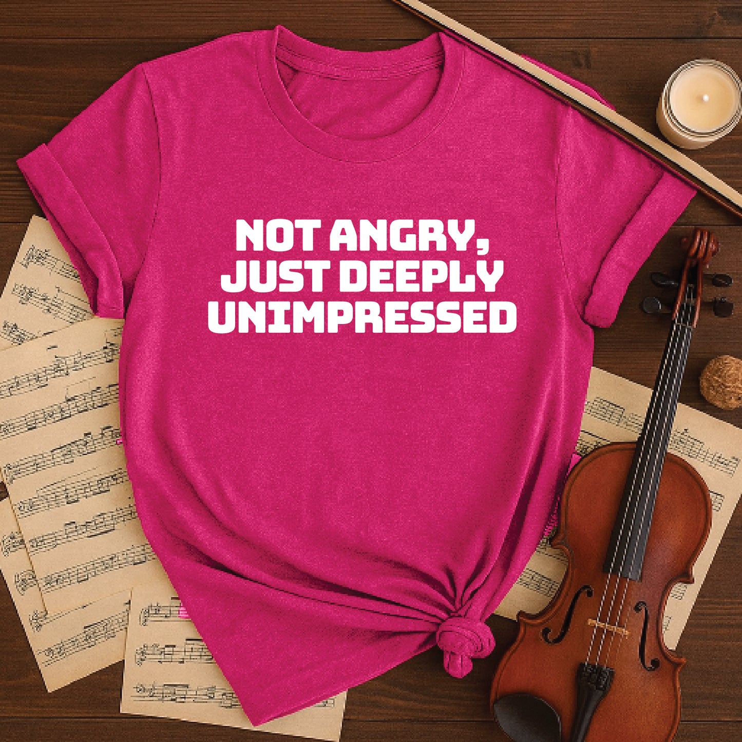 Not angry just deeply unimpressed