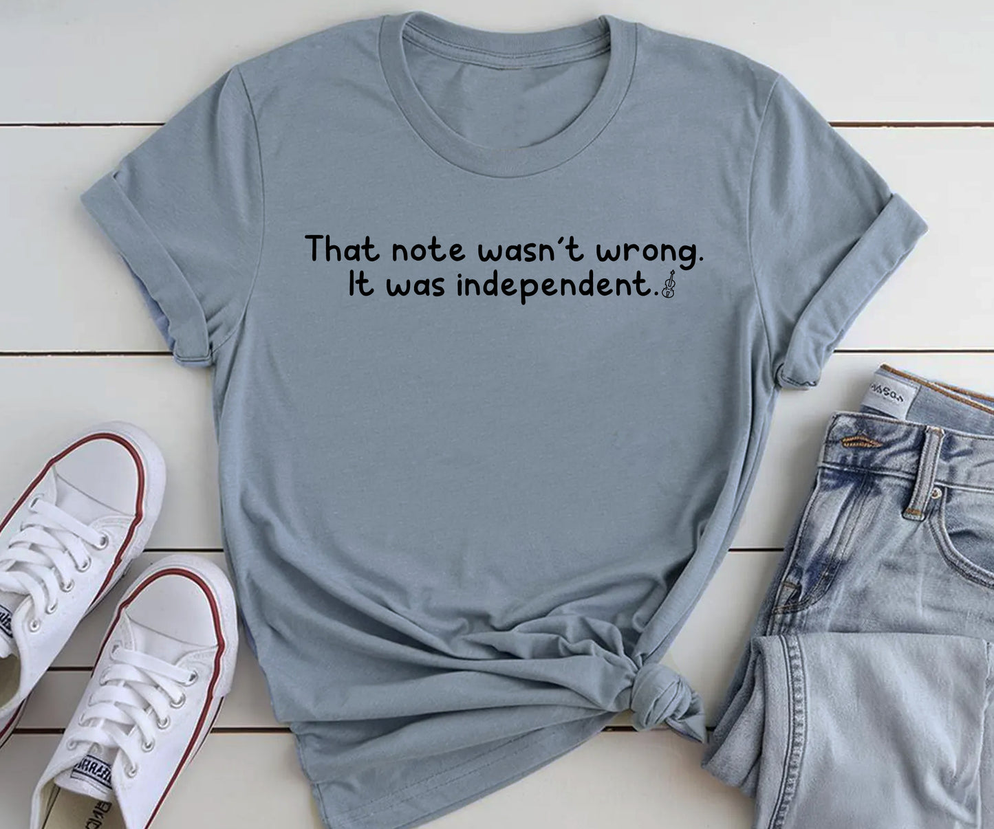 That note wasn't wrong it was independent