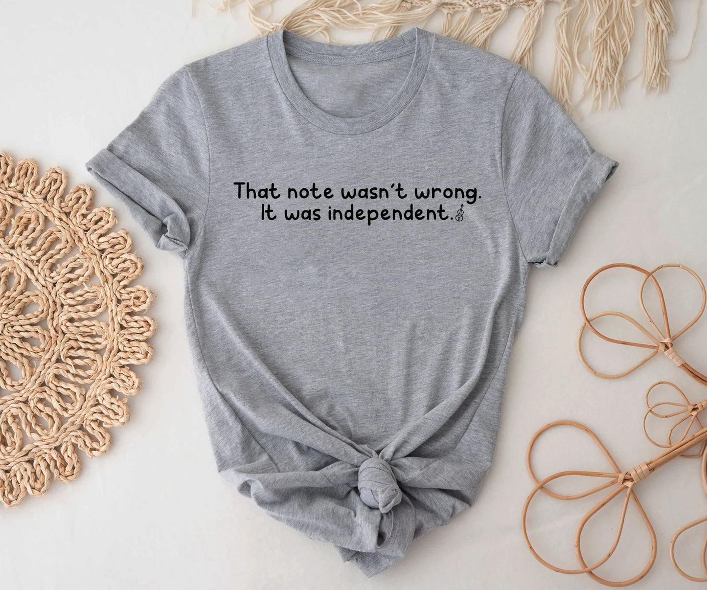 That note wasn't wrong it was independent