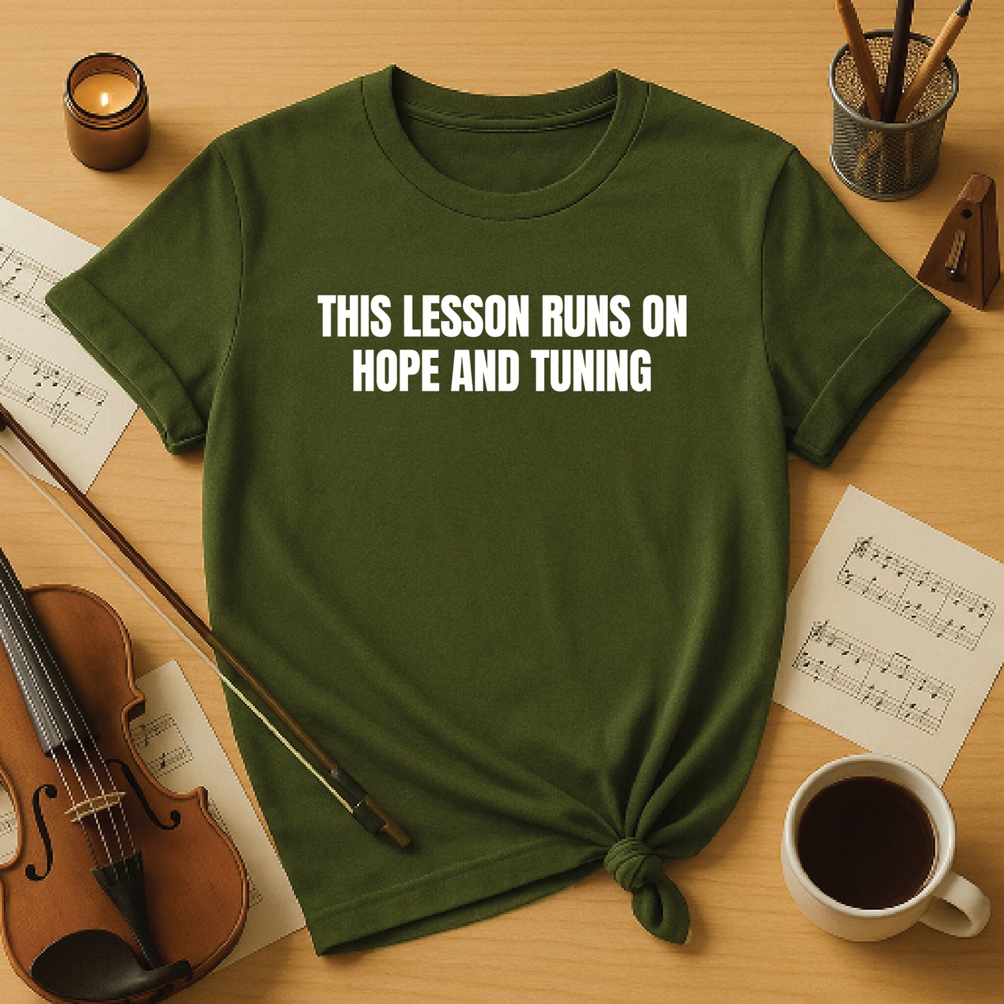 This lesson runs on hope and tuning