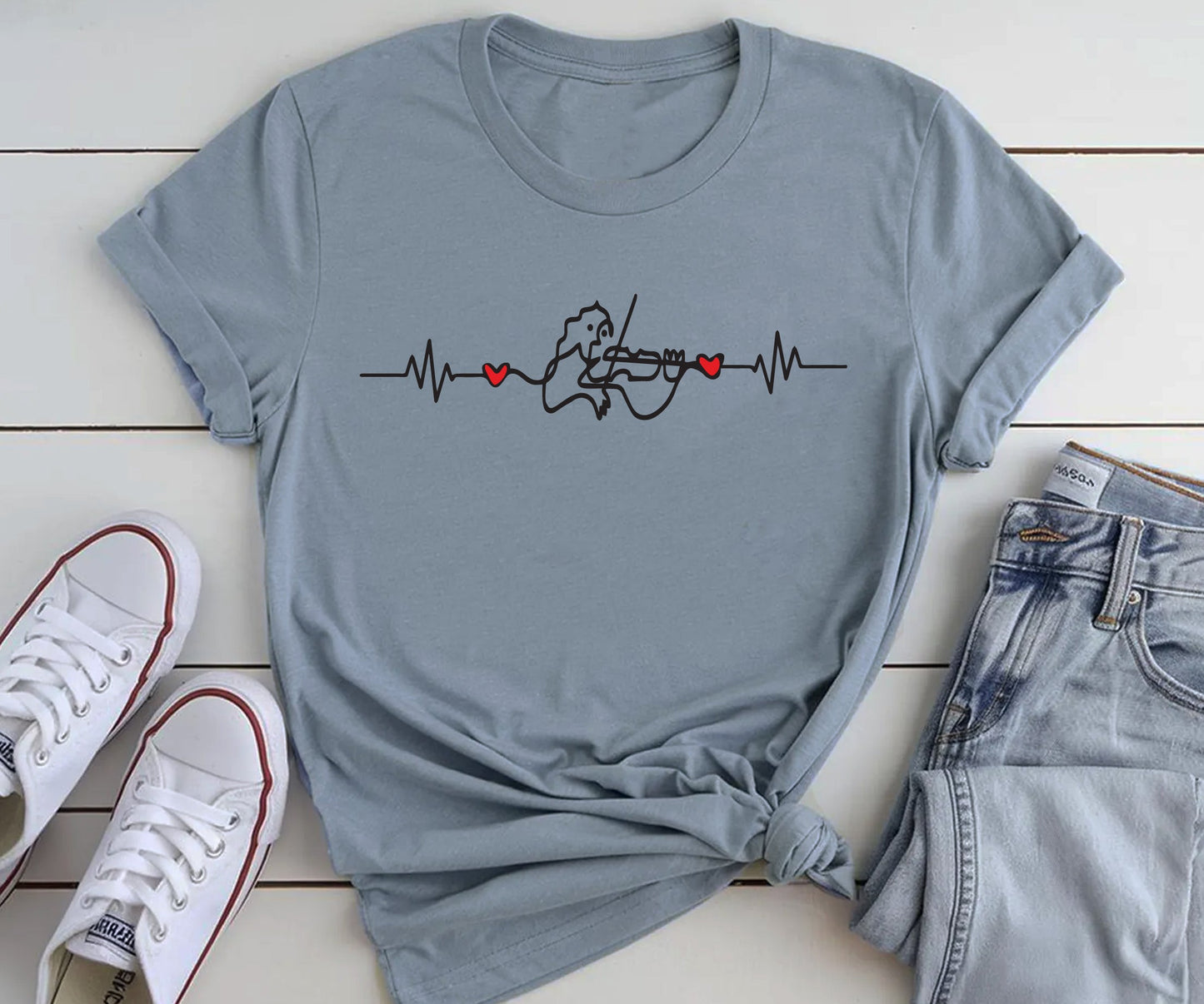 Cute Fiddle Graphic T-Shirt Printify