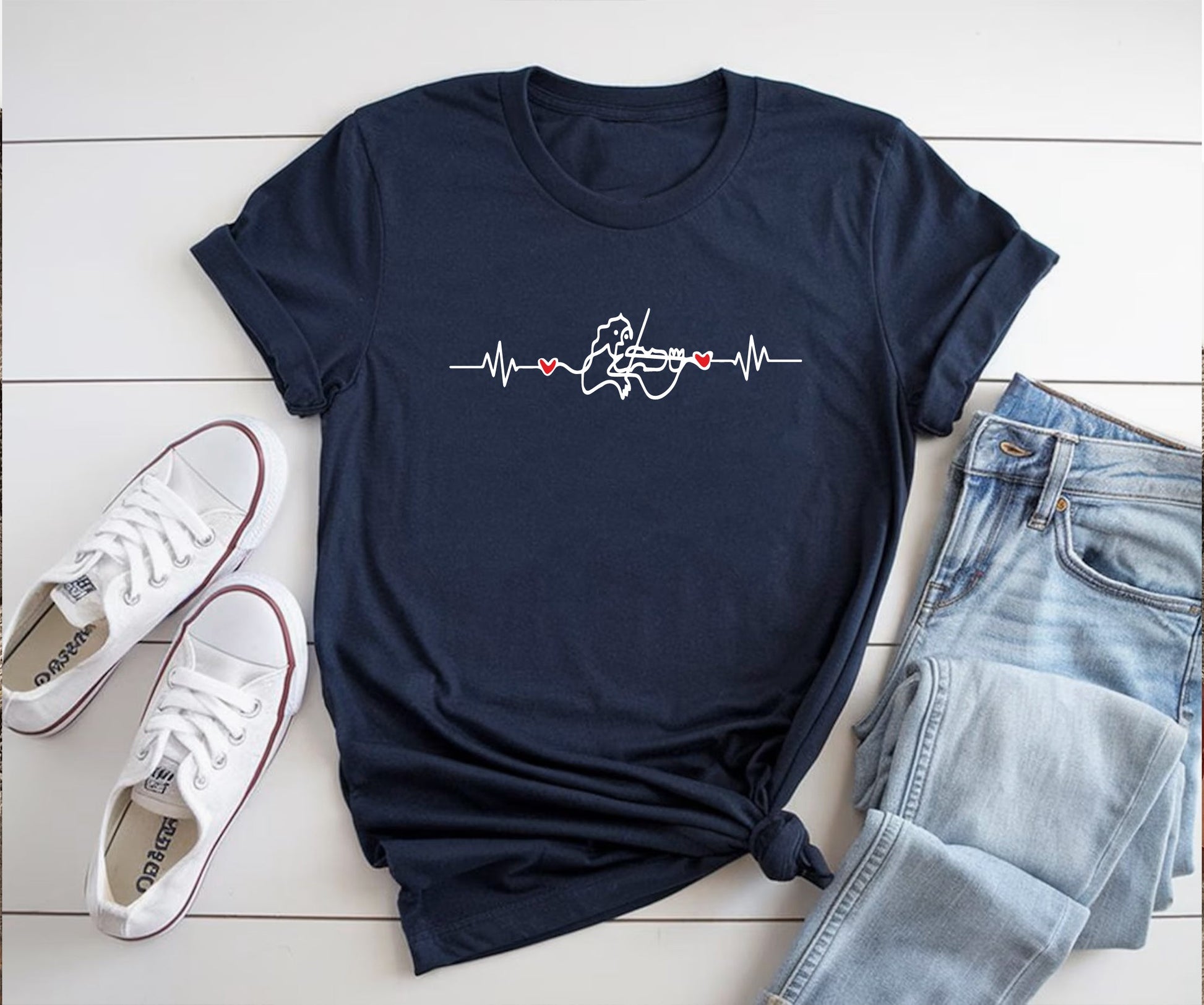 Cute Fiddle Graphic T-Shirt Printify
