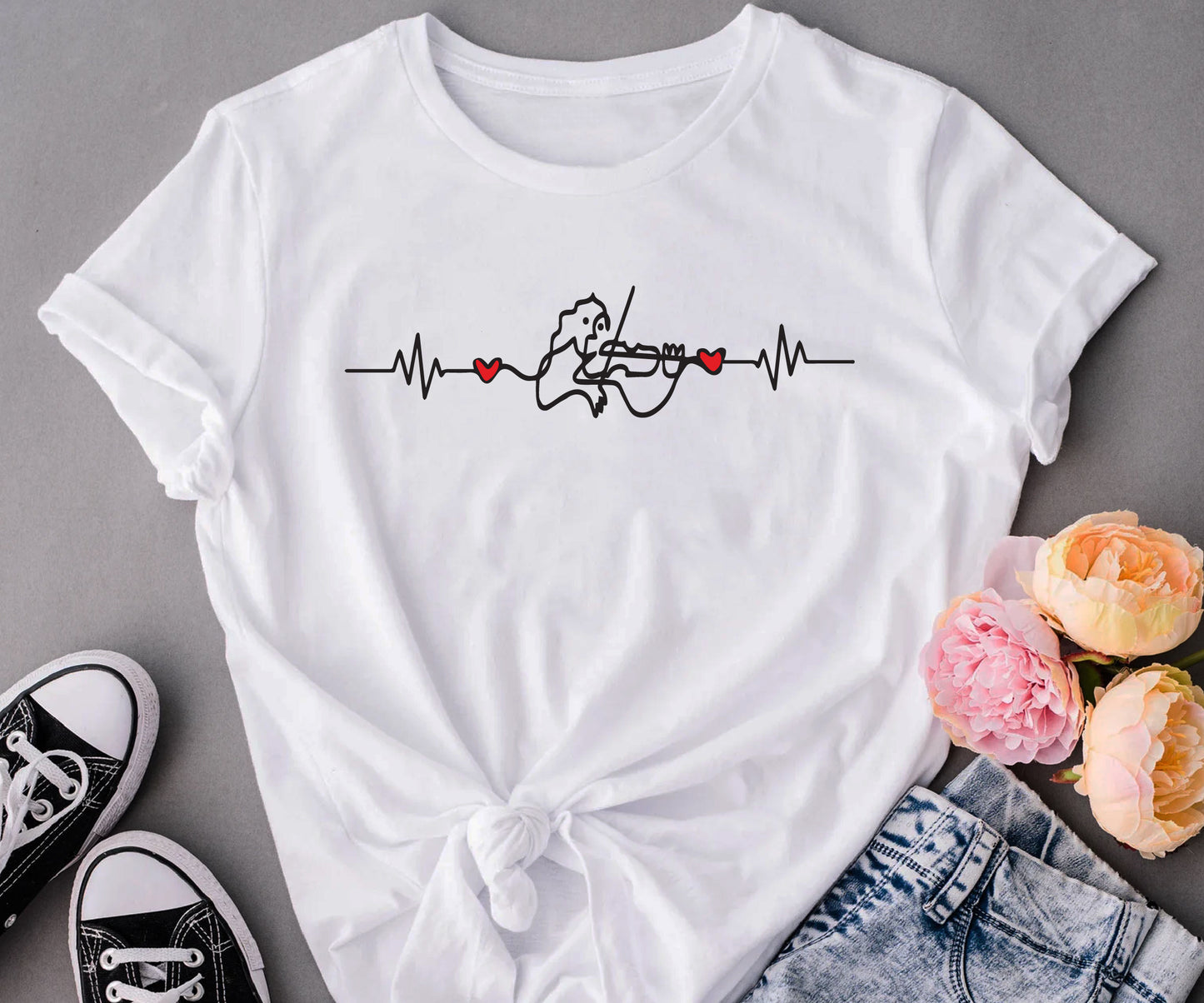 your cute design with red hearts