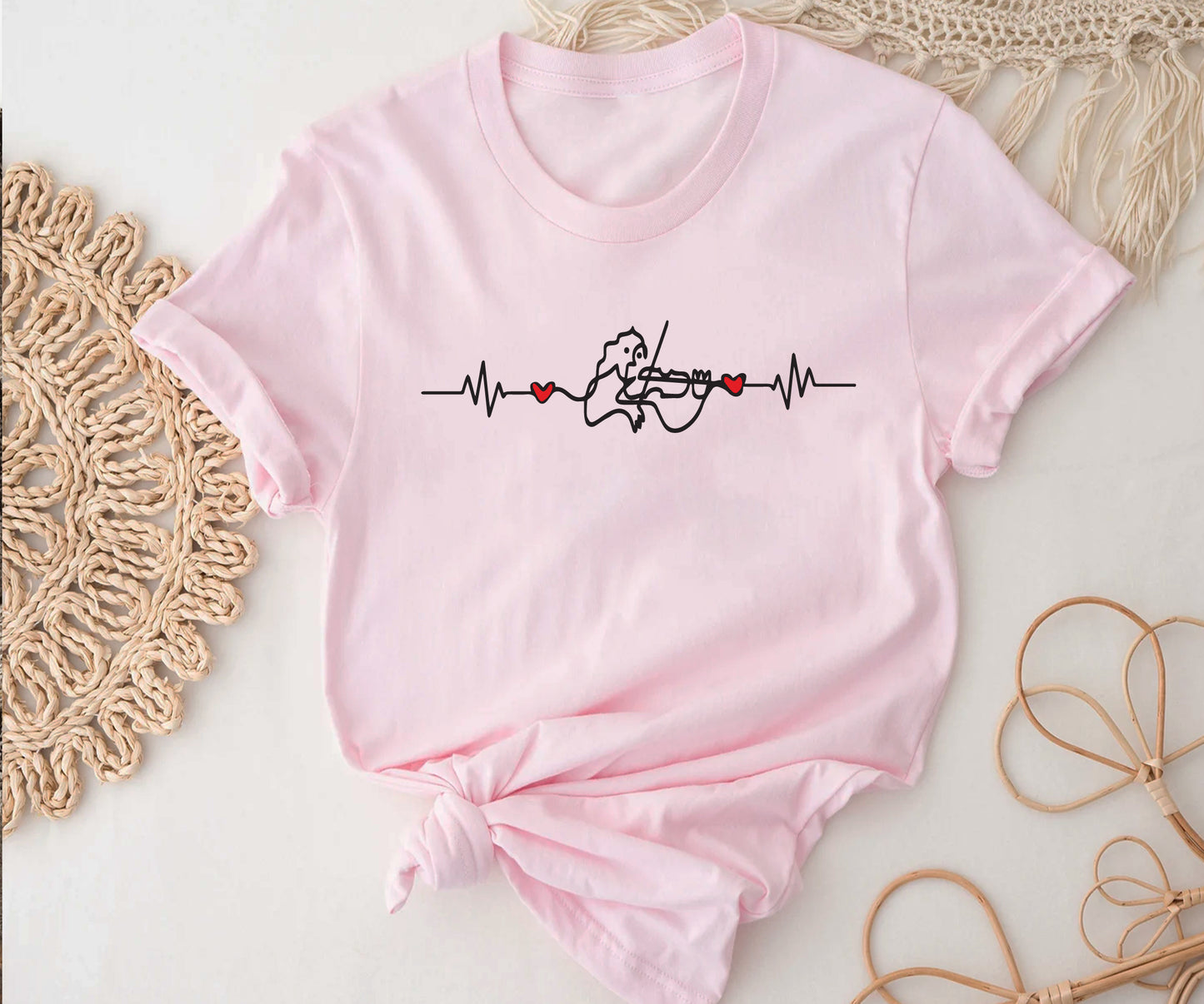 your cute design with red hearts