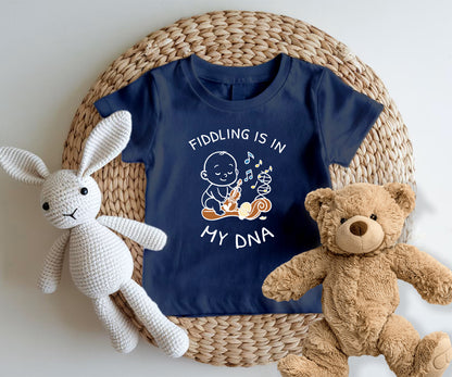 Fiddling is in my DNA-Kids Tshirt