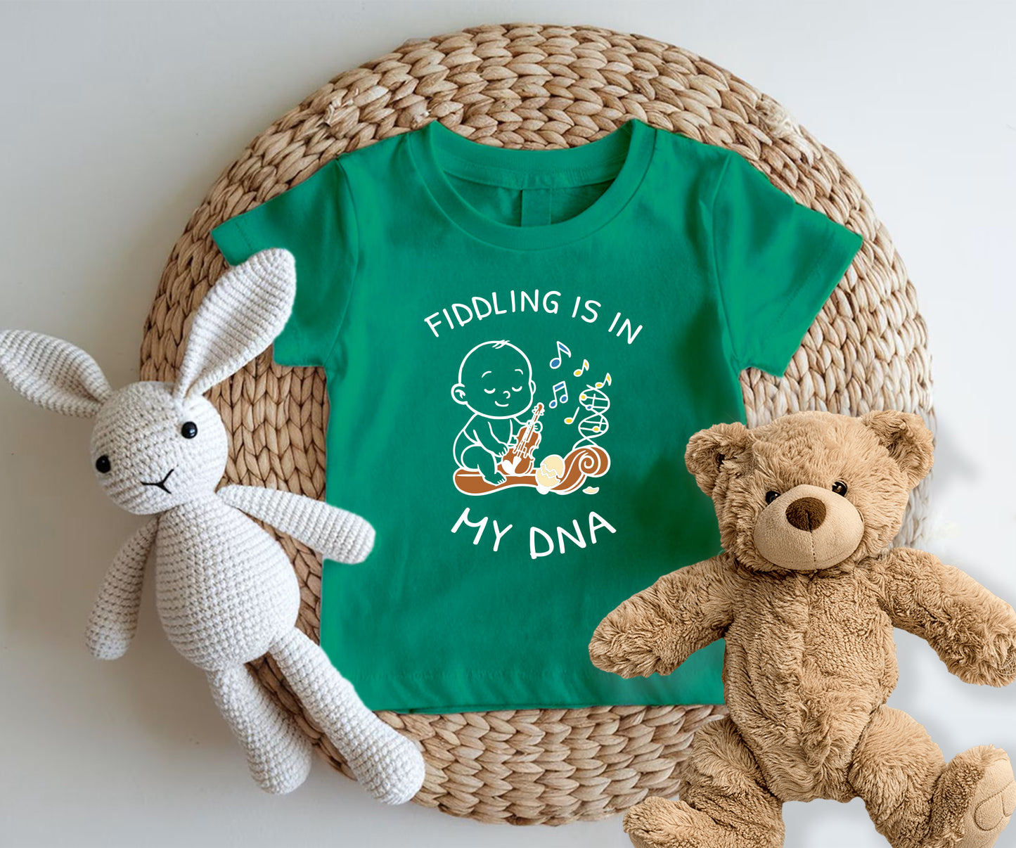 Fiddling is in my DNA-Kids Tshirt