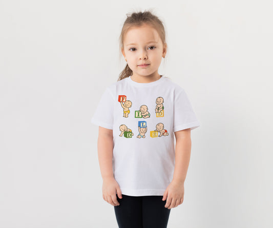 Baby Blocks 2-Kids Tshirt