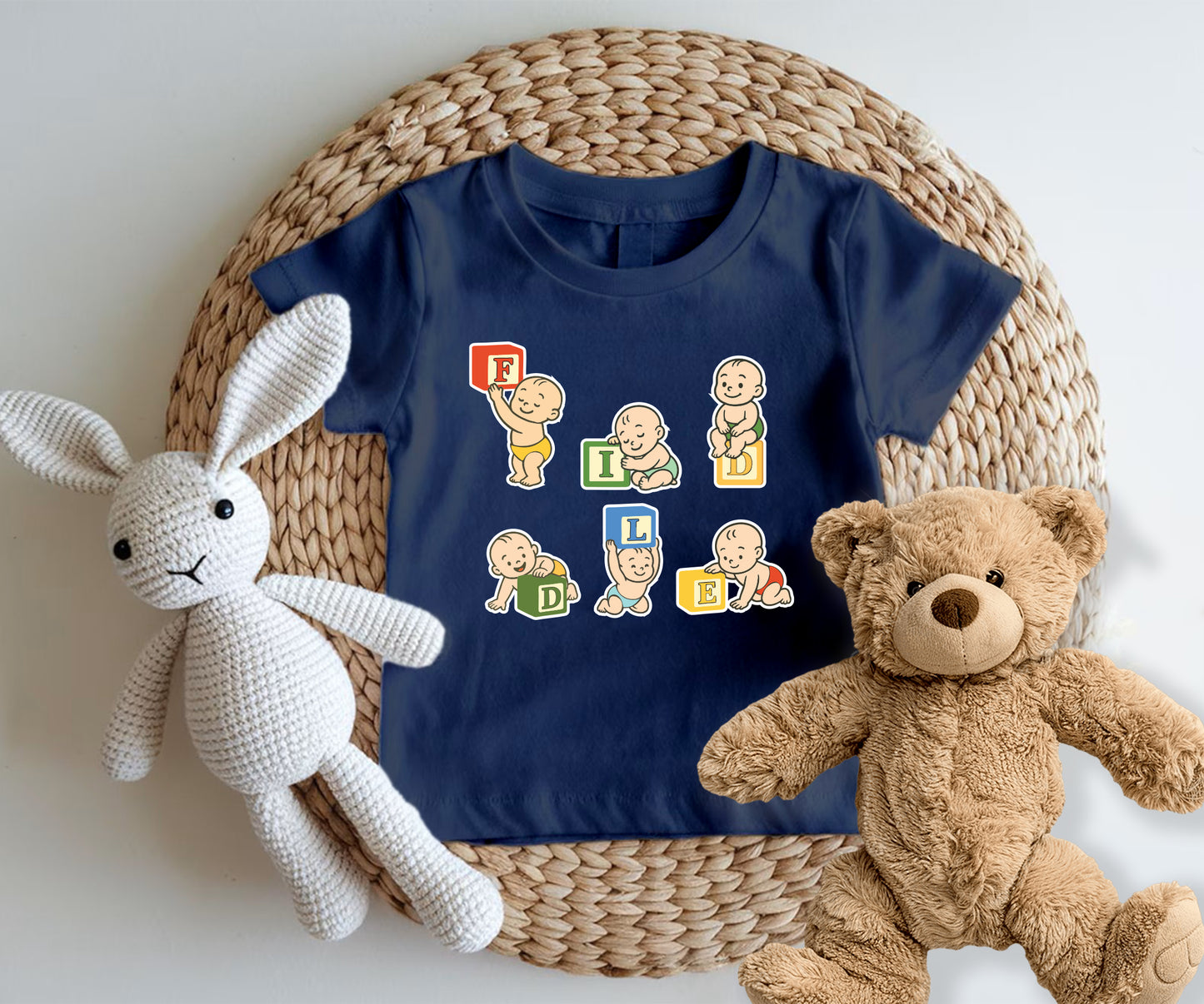 Baby Blocks 2-Kids Tshirt