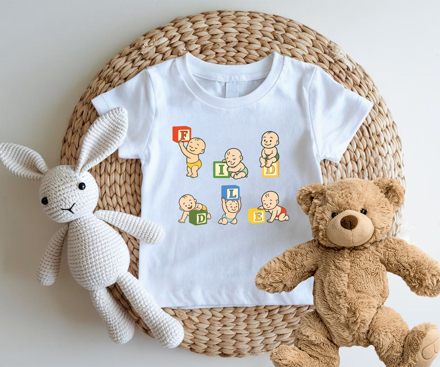 Baby Blocks 2-Kids Tshirt