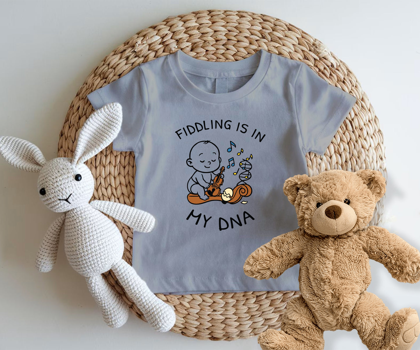 Fiddling is in my DNA-Kids Tshirt