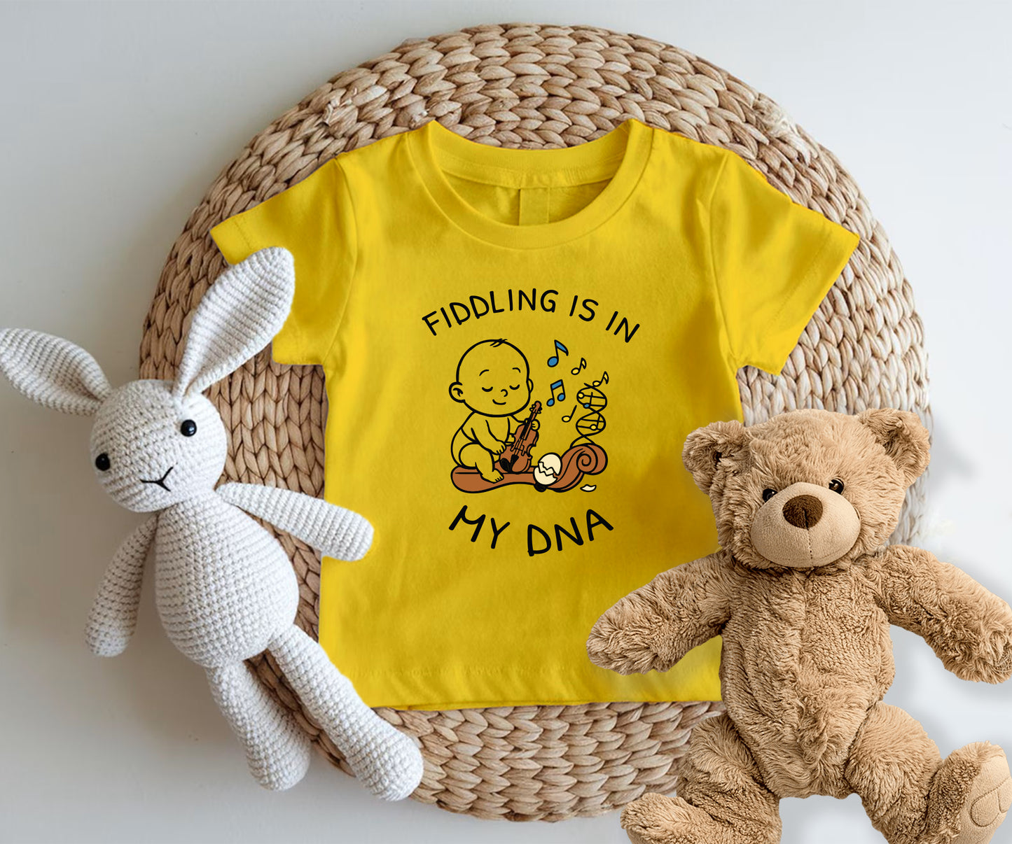 Fiddling is in my DNA-Kids Tshirt